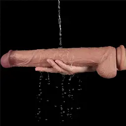 Фалоімітатор Dual-Layered Silicone Nature Cock 14.5'' 37.5 см коричневий - мініатюра 6