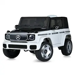 Джип JJ2088EBLR-1-2(4WD) 2.4G передн.2*25W задн.2*35W 1акум.*12V9AH, кол.EVA, шкір.сид., біло-чорний