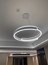 Стильна підвісна LED-люстра Art 2461/500+500WH - мініатюра 3