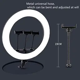 Кільцева LED лампа HQ HQ18N 18" + штатив 2.1 м - мініатюра 2