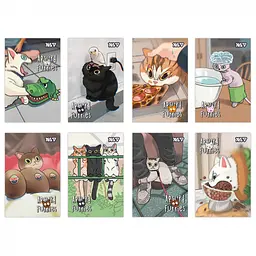 Блокнот Yes No Rulet Cuties А7 48 аркушів клітинка 1 шт. в асортименті (152575)
