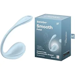 Смарт-віброяйце Satisfyer Smooth Petal Connect App Light Blue - мініатюра 7