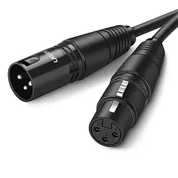Аудіокабель подовжувач мікрофонний Ugreen AV130 Cannon Male to Female Microphone Extension 20708 - мініатюра 5