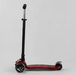 Самокат Maxi Best Scooter 59х14х27 см Чорно-червоний 000231469 - мініатюра 4