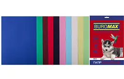Набір кольорового паперу DARK+PASTEL, 10 кол., 20 арк., А4, 80 г/м² BM.27211120-99 BUROMAX (4823078962386)