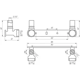 Монтажна планка прес APE AP 492 1/2″х16 000008696 - мініатюра 3