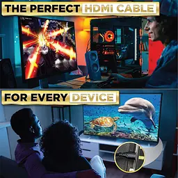 HDMI кабель PowerBear 4K 60Hz 1 м нейлоновый с позолоченными коннекторами - миниатюра 7