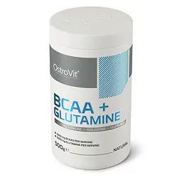 Амінокислоти OstroVit BCAA + Glutamine Natural 500 г - мініатюра 2