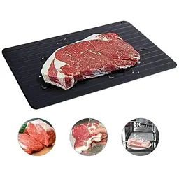 Дошка кухонна Wellamart для розморожування продуктів алюмінієва чорна (79260001) - мініатюра 3
