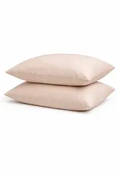 Комплект наволочок Ecotton 70х70 см із сатину 2 шт (арт. 14-1210 Shifting Sand) бежевого кольору (24742)
