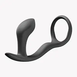 Анальна пробка з ерекційним кільцем Fun Factory Bootie Ring 6.7 см (чорний) - мініатюра 6
