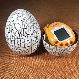Іграшка-електронний вихованець UFT Eggshell Game White Тамагочі в яйці динозавра біла - мініатюра 2