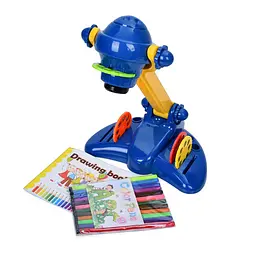 Дитячий проектор Bambi YM2227-A(Blue) 34 см, музика, світло, слайди 4 диски, 32 картинки