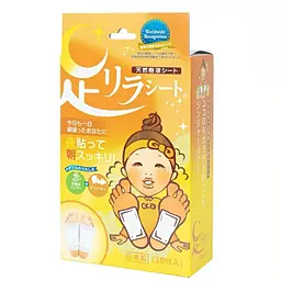 Детокс-пластирі Megumi Foot Relax Sheet Ginger для ніг (імбир) 30 шт