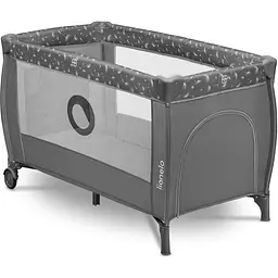 Манеж-ліжечко Lionelo Stefi Plus Grey White, сіро-білий (LO-STEFI PLUS GREY WHITE) - мініатюра 3