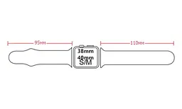 Спортивний ремінець Primo для Apple Watch 38 мм, 40 мм, 41 мм розмір S Light Purple - мініатюра 4