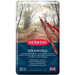 Олівці для рисунку Derwent Drawing 12шт  - мініатюра 3