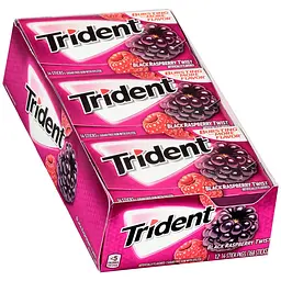 Жуйки Trident black raspberry twist 14 sticks - мініатюра 2