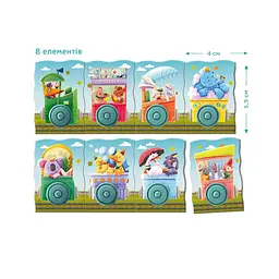 Дитяча магнітна гра "Подорож потягом" DoDo Toys 200254, 8 елементів - мініатюра 4