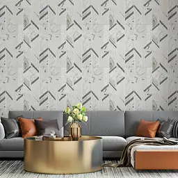 Панель стінова Sticker Wall 3D 680х680х4мм Анотація сіра SW-00001990 - мініатюра 4