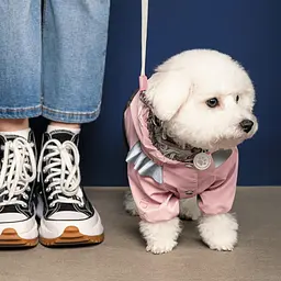 Дощовик Pet Fashion Ariel для дівчинки, розмір M, рожевий - мініатюра 4