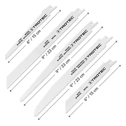 Набір полотен для пили шабельної Trotec 12 pieces Wood/Metal Set (6215001210) - мініатюра 3