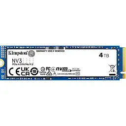 Накопичувач SSD Kingston m.2 NVMe 4TB NV3 PCIe 4.0 (SNV3S/4000G)