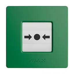 Бездротова кнопка для активації пожежної тривоги вручну Ajax ManualCallPoint Green Jeweller (26-00663) - мініатюра 8