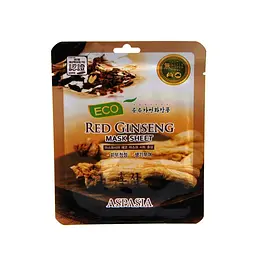 Маска тканинна для обличчя Aspasia Eco Red Ginseng з екстрактом червоного женьшеню