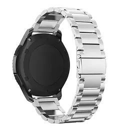 Металевий ремінець Primo для годинника Samsung Gear S3 Classic SM-R770/Frontier RM-760 Silver - мініатюра 2