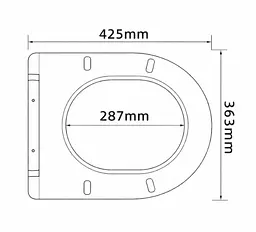 Сидіння для унітазу Qtap (Robin 520) з мікроліфтом, Slim Duroplast, Quick Release QTSC179MB48676 - мініатюра 5