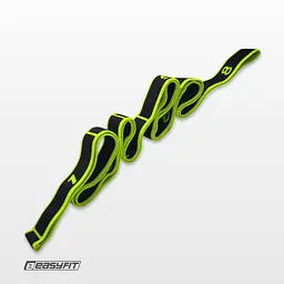 Еспандер стрічка EasyFit з петлями для тренувань жовтий (EASY) - мініатюра 4