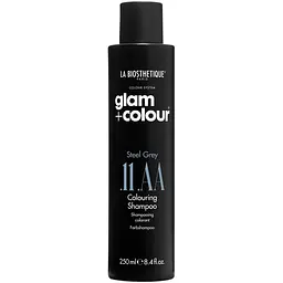 Шампунь для нейтралізації жовтого відтінку сивого волосся La Biosthetique Glam Color Shampoo Steel Gray 11, 250 мл