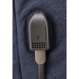 Рюкзак шкільний Optima 17.5" USB Techno чоловічий 0.7 кг 6-15 л Синій (O97594-02) - мініатюра 4