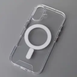 Прозорий накладний Чохол iPhone 16 Space Case with MagSafe бездротова зарядка - мініатюра 5