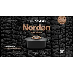 Каструля Fiskars Norden чавунна овальна 5 л  (1026567) - мініатюра 8