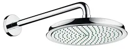 Верхній душ Hansgrohe Raindance Classic AIR 240 мм з тримачем 383 мм хром 27424000, Хром