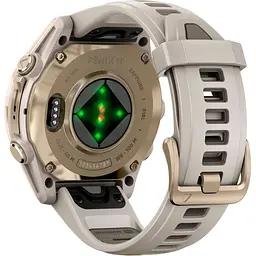 Смарт-годинник Garmin Fenix 8 AMOLED Sapphire 43mm Soft Gold with Fog Gray/Dark Sandstone Silicone Band (010-02903-10) [115093] - мініатюра 6