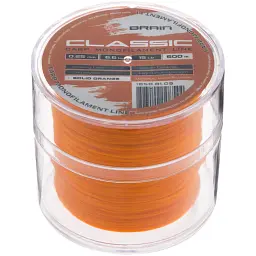 Волосінь Brain Classic Carp Line (solid orange) 600 м 0.25 мм 15 lb 6.6 кг - мініатюра 2