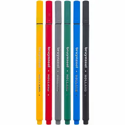 Набір лінерів FINELINER Basic 6 кольорів Bruynzeel - мініатюра 2