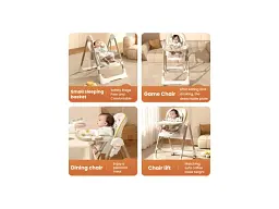 Стільчик-шезлонг для годування 2 в 1 Kidilo Baby Chair Z901 pink (11-3) - мініатюра 6