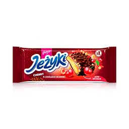 Печиво Goplana Jezyki Cherry Їжачки з вишнею 140г.