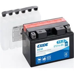 Акумулятор автомобільний EXIDE AGM 11,2Ah (+/-) (205EN) (ETZ14-BS) - мініатюра 3