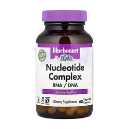 Витаминно-минеральный комплекс Bluebonnet Nutrition Комплекс нуклеотидов, РНК/ДНК, Nucleotide Complex, RNA / DNA, 60 веге (BLB-01264)