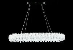 Сучасна підвісна кришталева люстра L33038/800x380/1 LED (CH) - хром, 120 Вт, діаметр 80 см, від 17 до 25 м2 - мініатюра 4