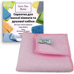 Серветка двостороння LoveYouHome скраб для ванної 30 x 30 см (LYH9007) - мініатюра 2