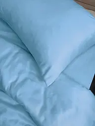 Комплект наволочок Ecotton 50х70 см 2 шт блакитного кольору Blue (25312) - мініатюра 2