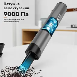 Портативний акумуляторний пилосос Xiaomi MIUI XT01B Vacuum Cleaner 40W 2000mAh бездротовий Light Grey - мініатюра 5
