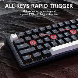 Ігрова дротова магнітна клавіатура Attack Shark X65 HE / Magnetic Switch / 8К / RGB / 65% / Black - мініатюра 5