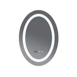Дзеркало Mixxus Plain MV02-50x70 (годинник, LED-підсвічування, антизапотівання) MI6010 - мініатюра 10